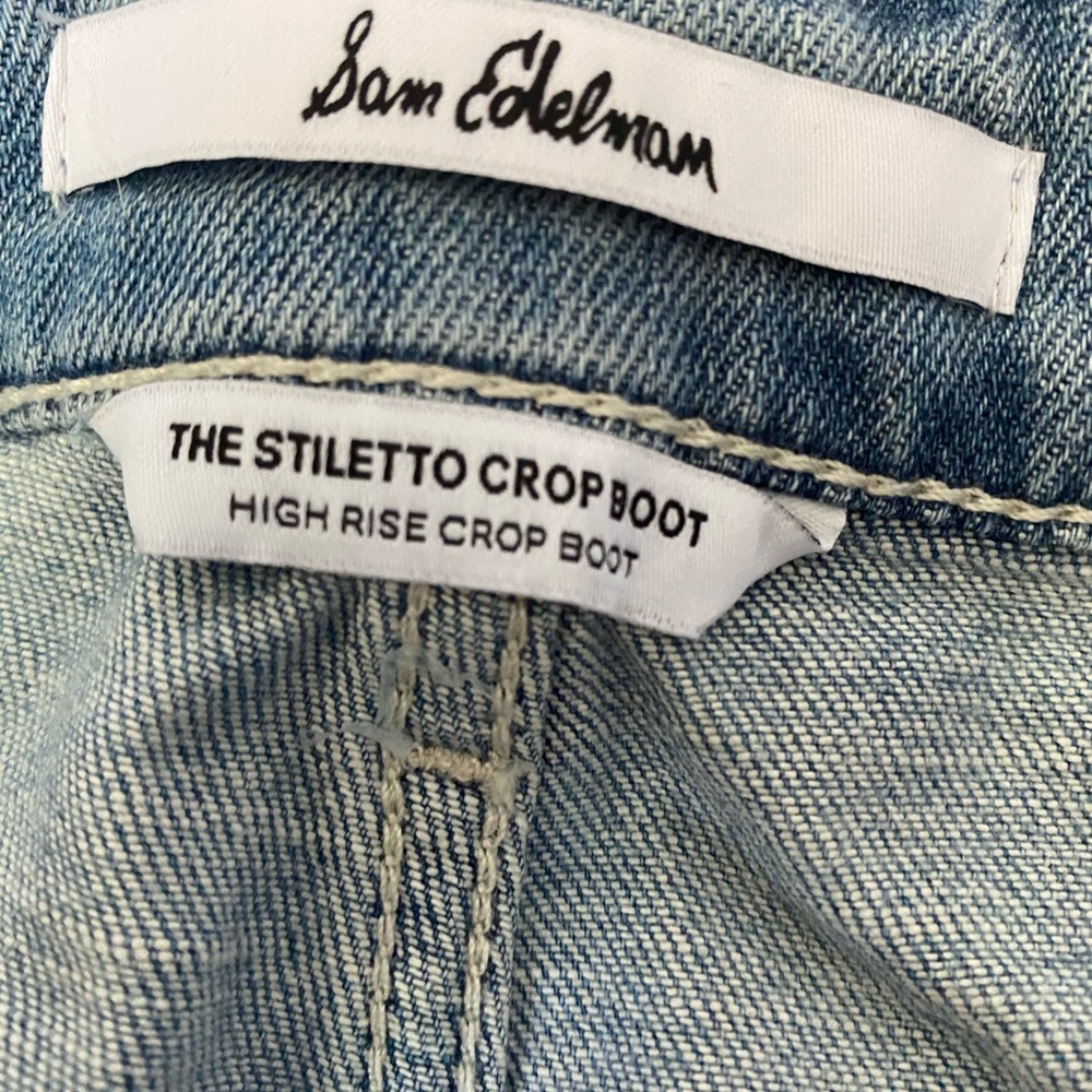 Sam Edelman High Rise cropped jeans - Picture 4 of 8